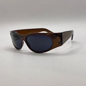 0031 Sunglasses Women Brown Oversized Wrap  Around New